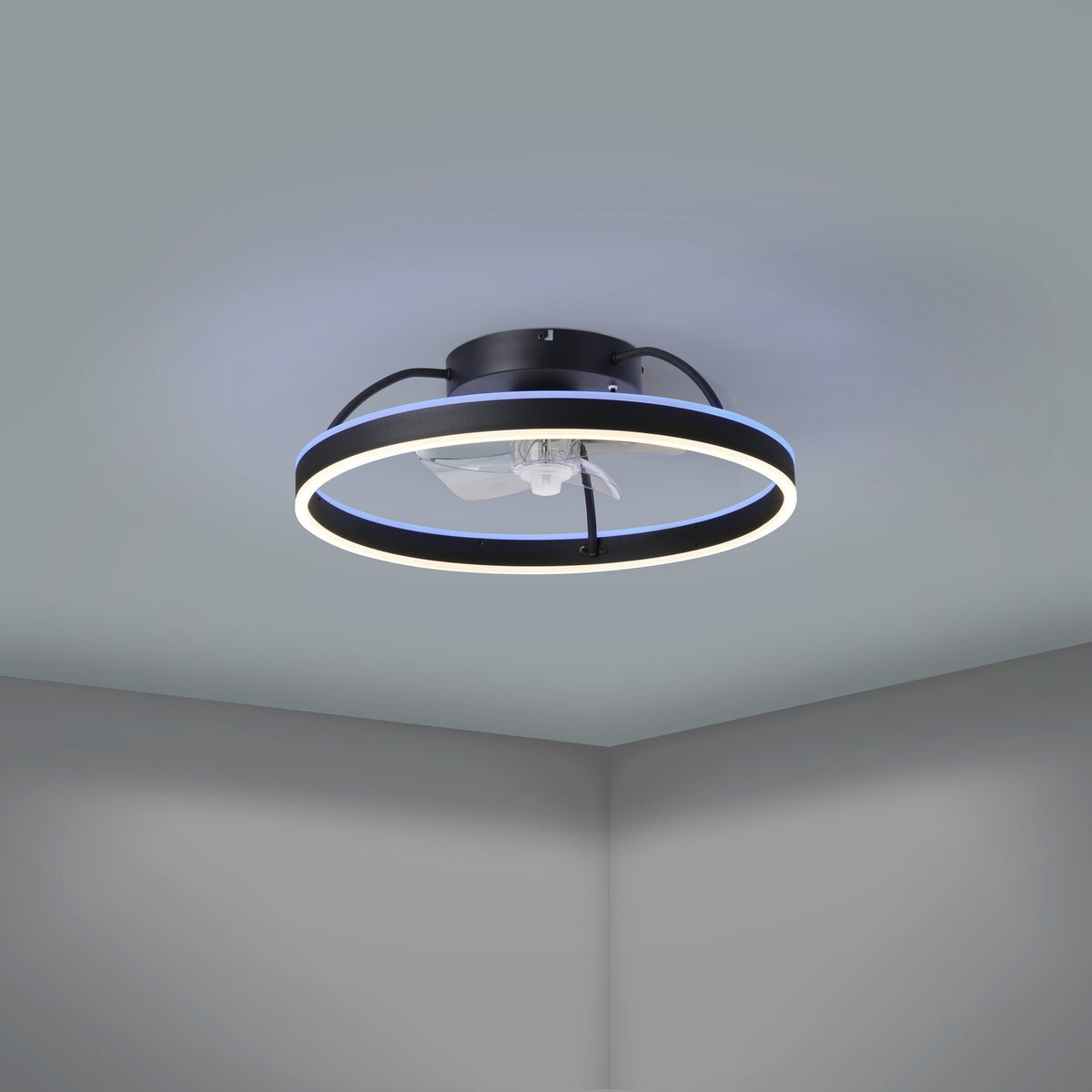 Marinella Colour Changing Ceiling Fan with Light - Black