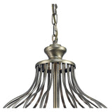 Marisa 3 Light Crystal Pendant Light – Antique Brass