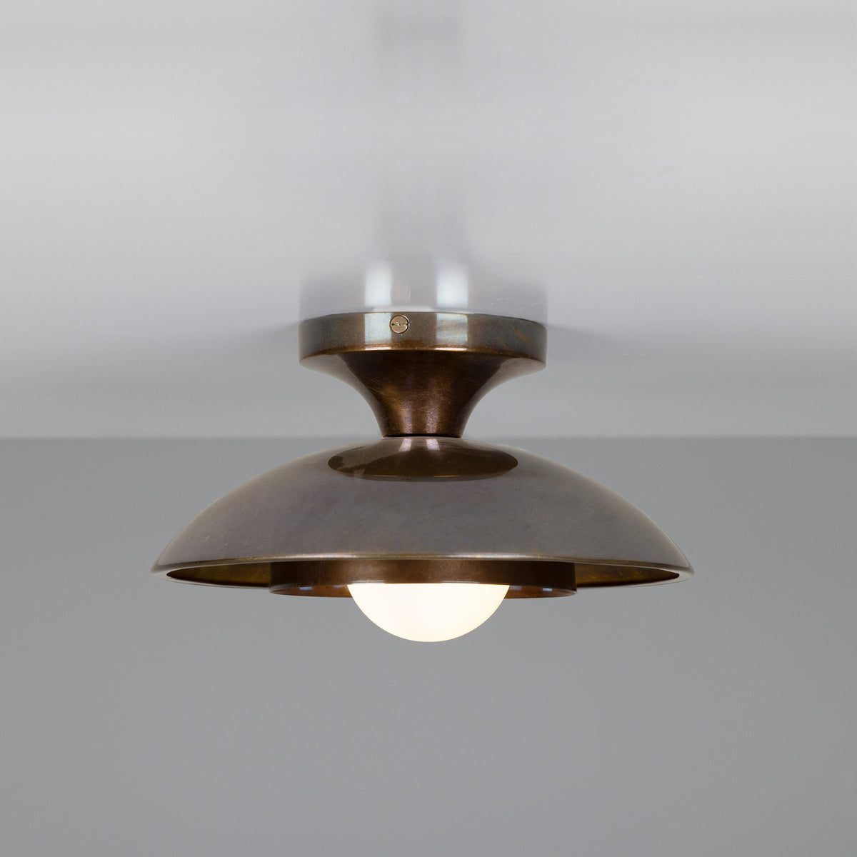 Marrakesh Brass Flush Ceiling Light