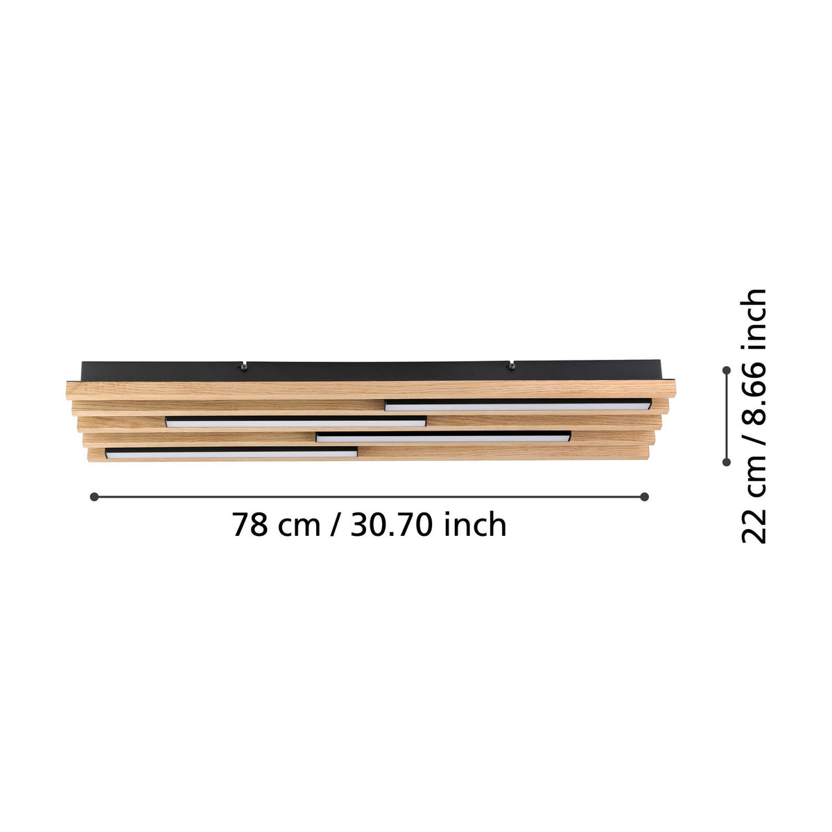 Marreira LED Panel Light - Black