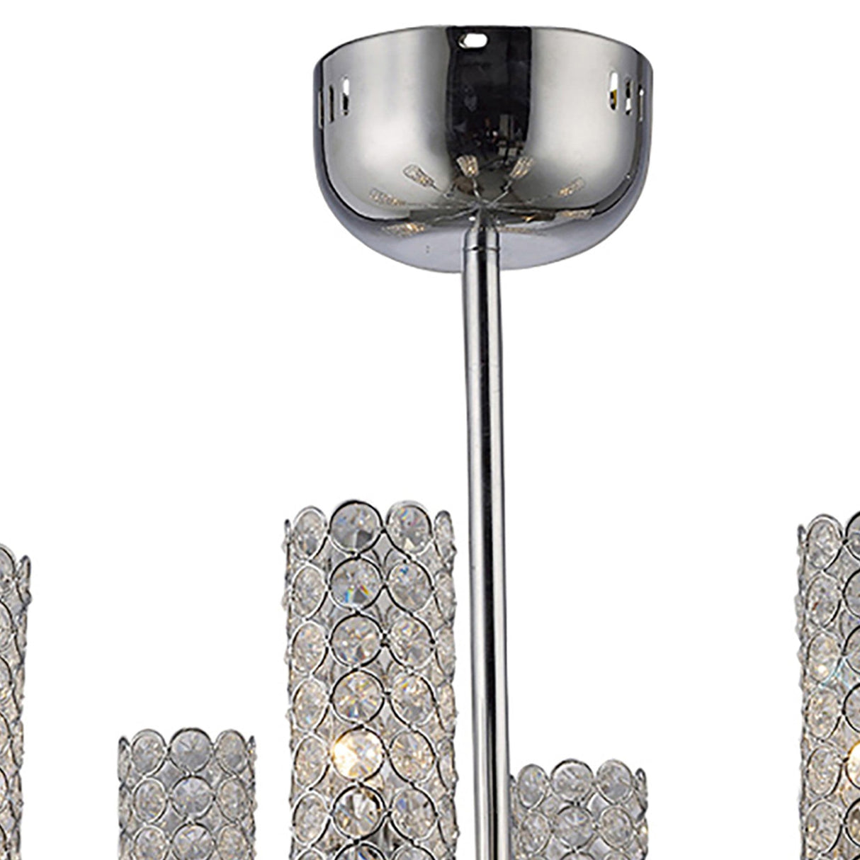 Martina 55cm 8 Light Crystal Chandelier - Polished Chrome