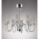 Martina 55cm 8 Light Crystal Chandelier - Polished Chrome