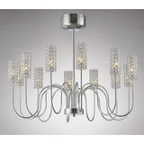 Martina 78cm 12 Light Crystal Chandelier - Polished Chrome