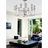 Martina 78cm 12 Light Crystal Chandelier - Polished Chrome
