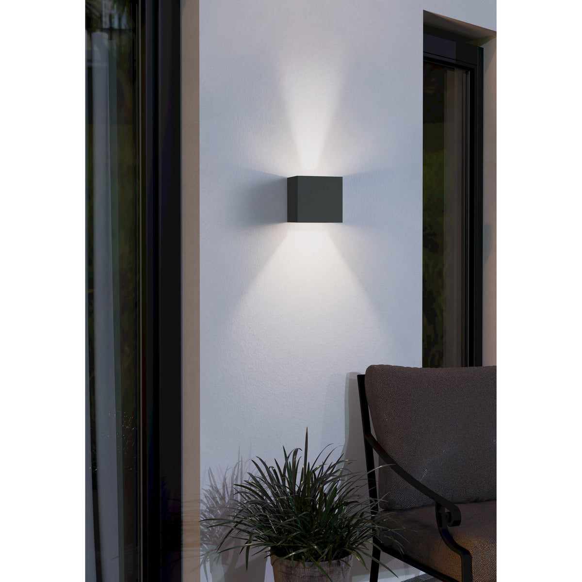 Masmena LED Outdoor Wall Light 10.5cm - Anthracite