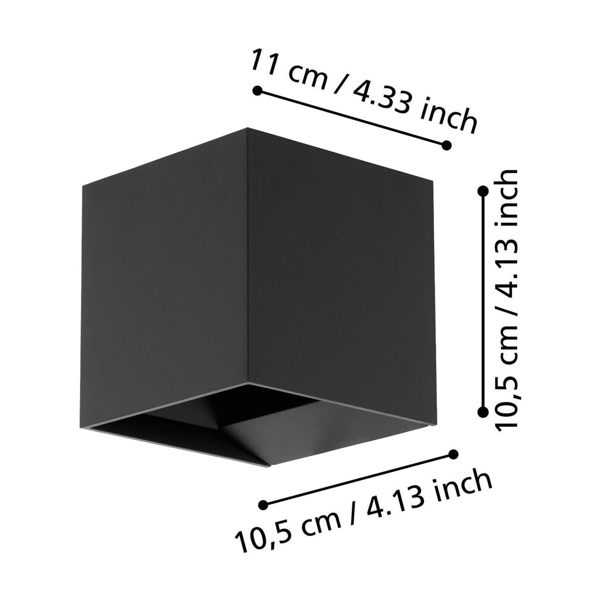 Masmena LED Outdoor Wall Light 10.5cm - Anthracite