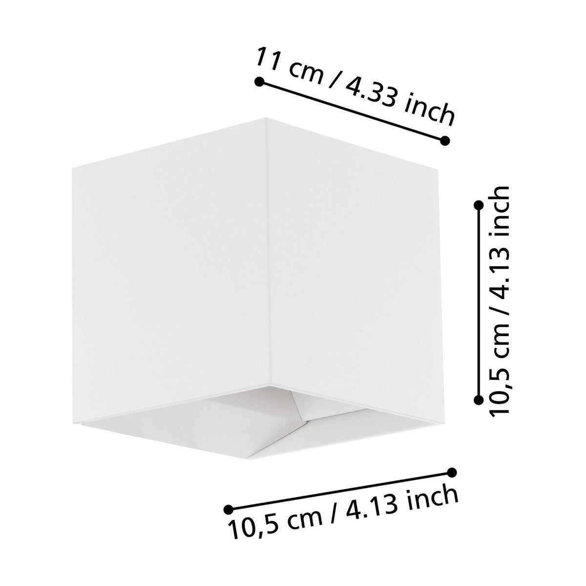 Masmena LED Outdoor Wall Light 10.5cm - White
