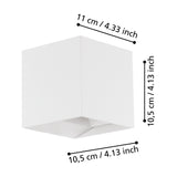 Masmena LED Outdoor Wall Light 10.5cm - White