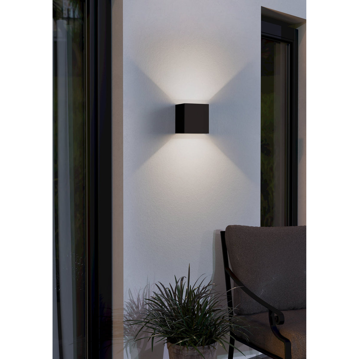 Masmena LED Outdoor Wall Light 10cm - Black