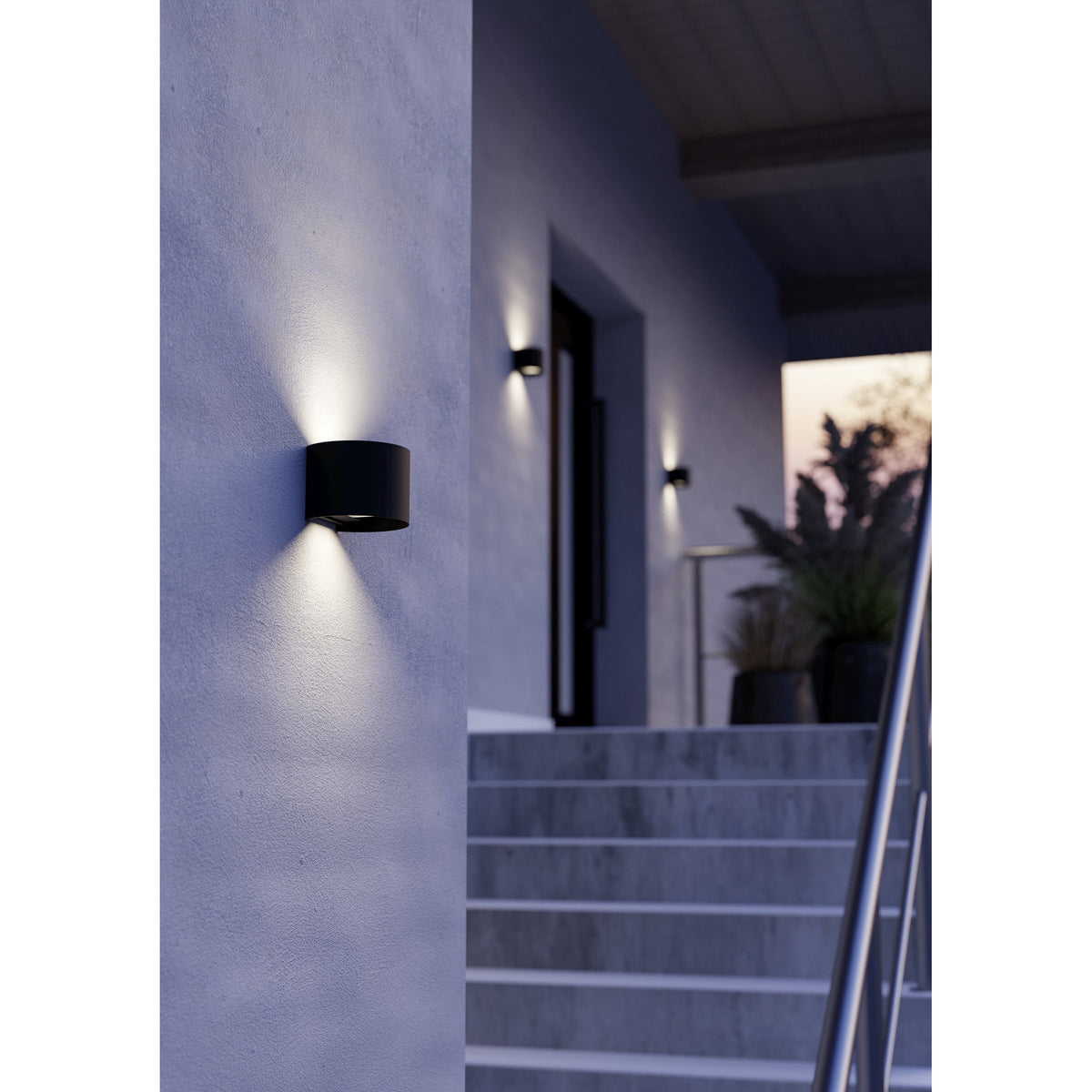 Masmena Smart Colour Changing Round LED Outdoor Wall Light