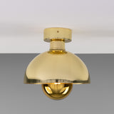 Maua Brass Flush Ceiling Light - 20cm