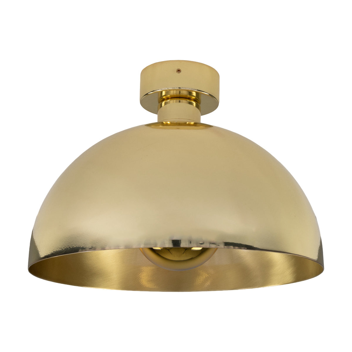 Maua Brass Flush Ceiling Light - 30cm