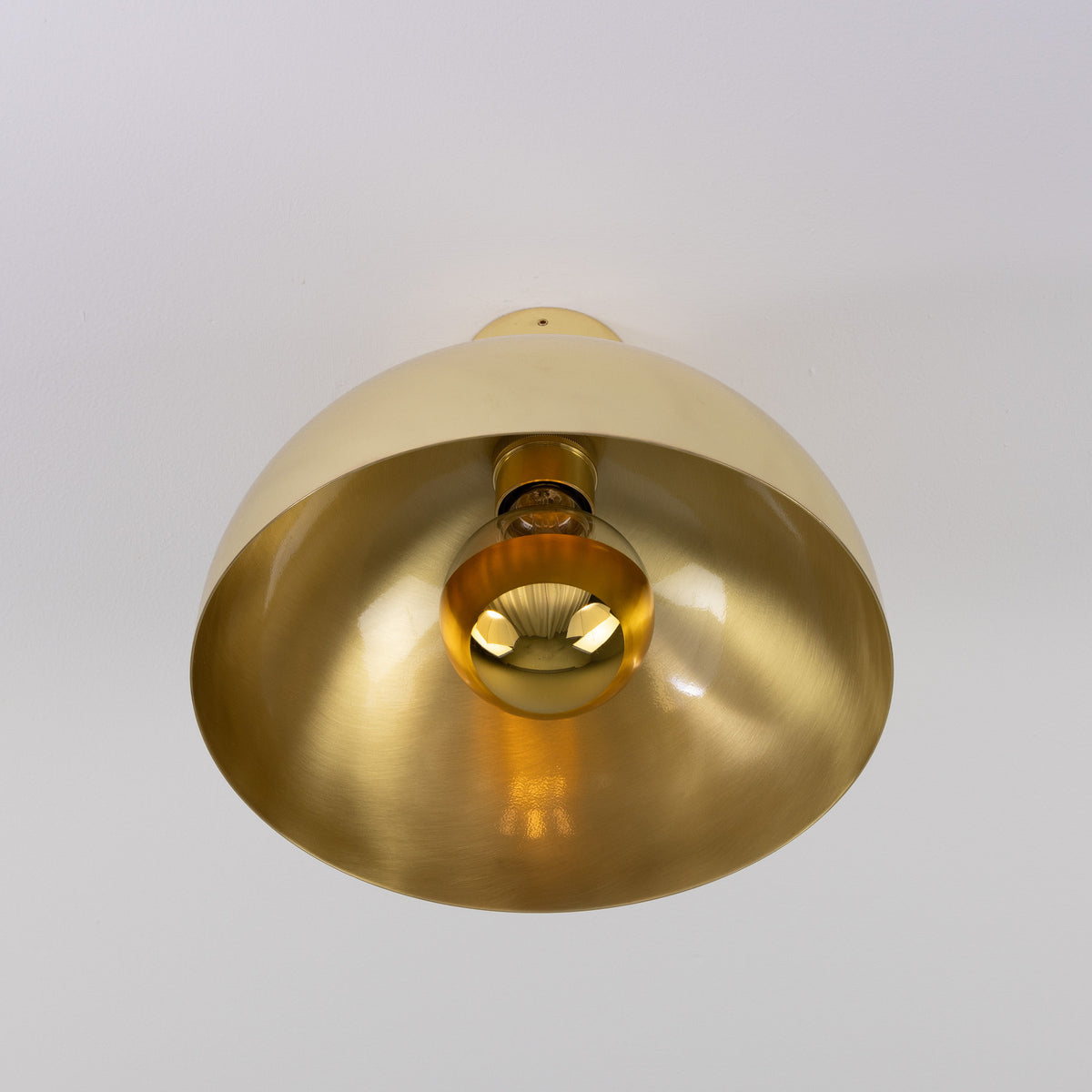Maua Brass Flush Ceiling Light - 30cm
