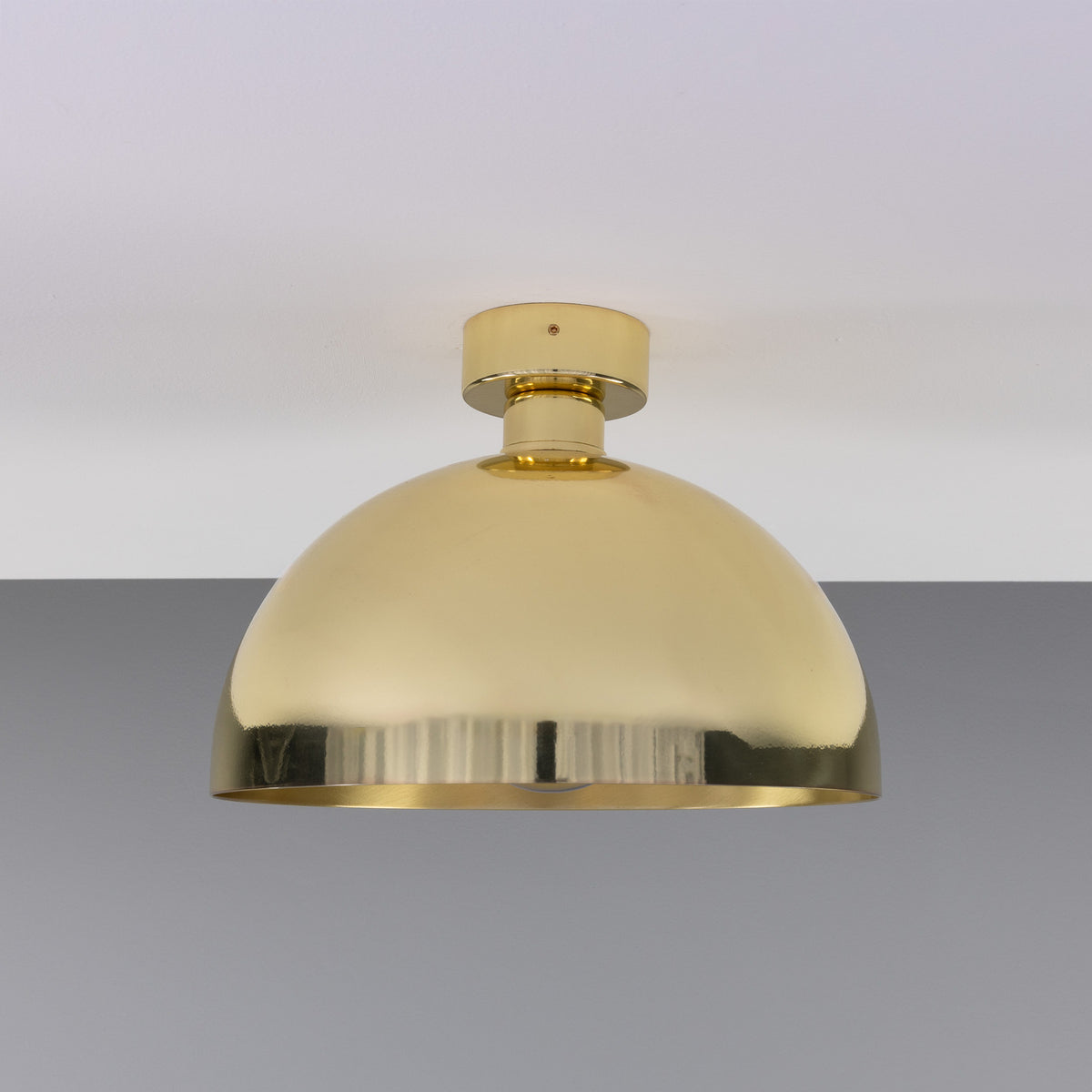 Maua Brass Flush Ceiling Light - 30cm