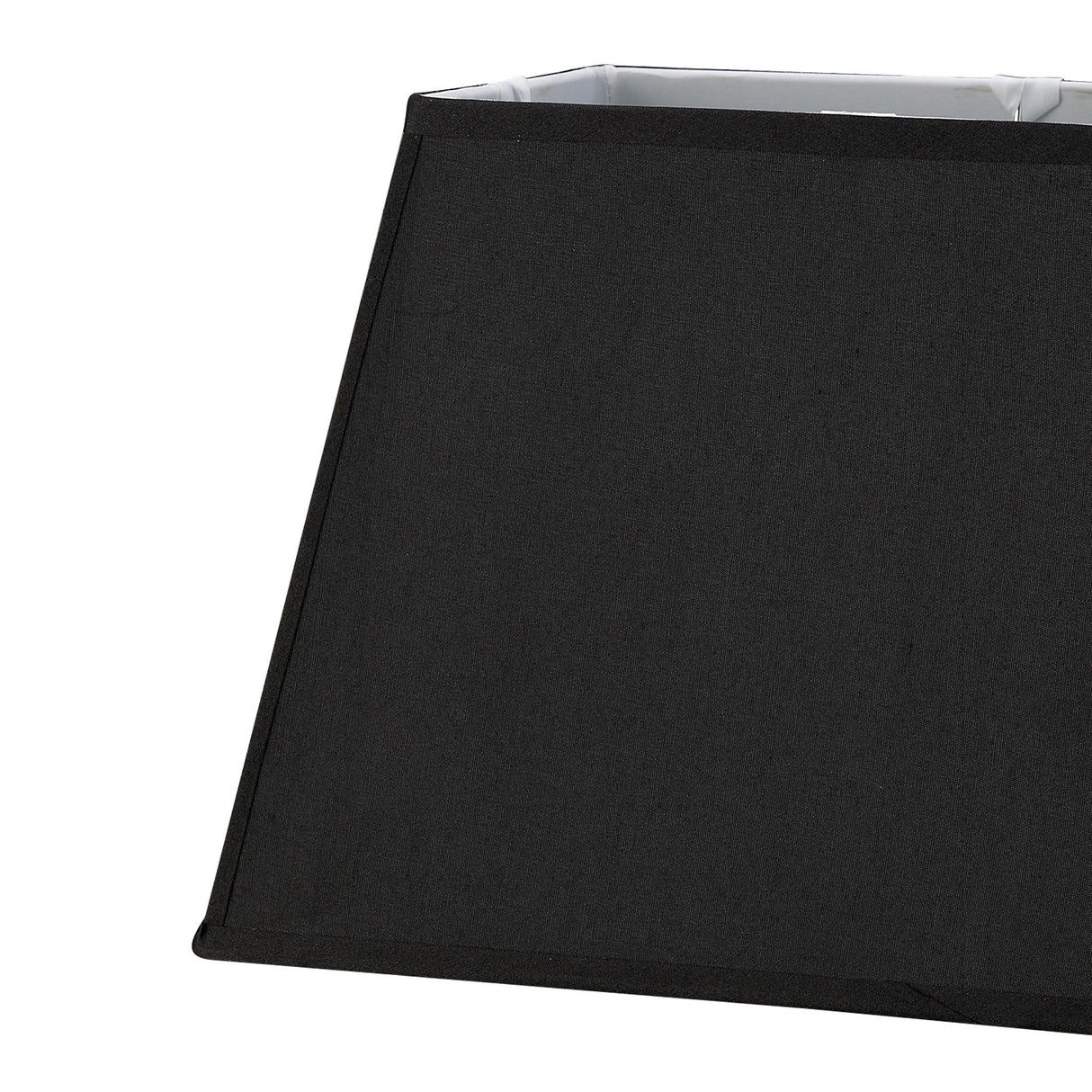Maxine Rectangular  Lampshade - Black, 27/36cm x 24cm