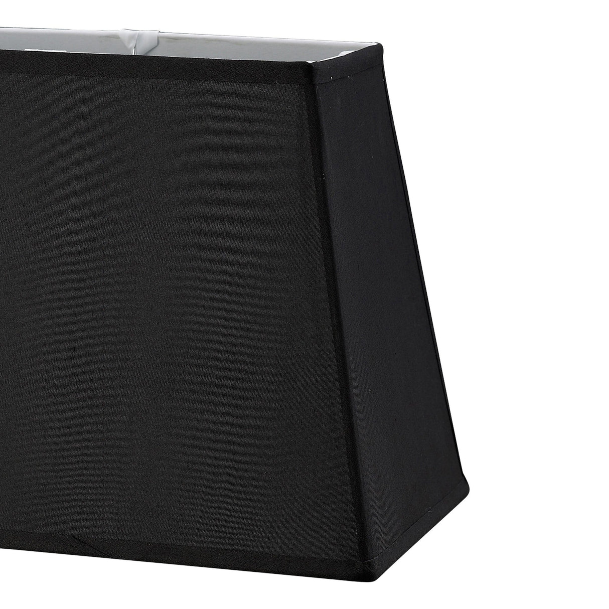 Maxine Rectangular  Lampshade - Black, 27/36cm x 24cm