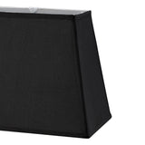 Maxine Rectangular  Lampshade - Black, 27/36cm x 24cm