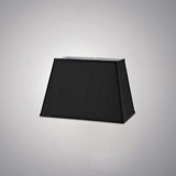 Maxine Rectangular  Lampshade - Black, 27/36cm x 24cm
