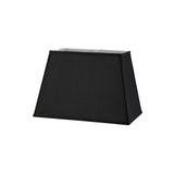 Maxine Rectangular  Lampshade - Black, 27/36cm x 24cm