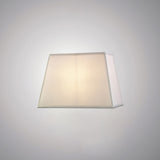 Maxine Rectangular Lampshade - White, 27/36cm x 24cm