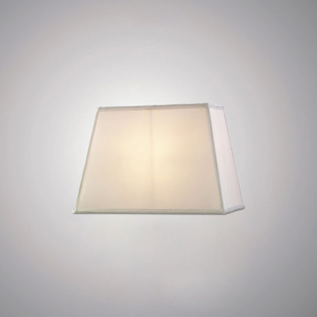 Maxine Rectangular Lampshade - White, 27/36cm x 24cm
