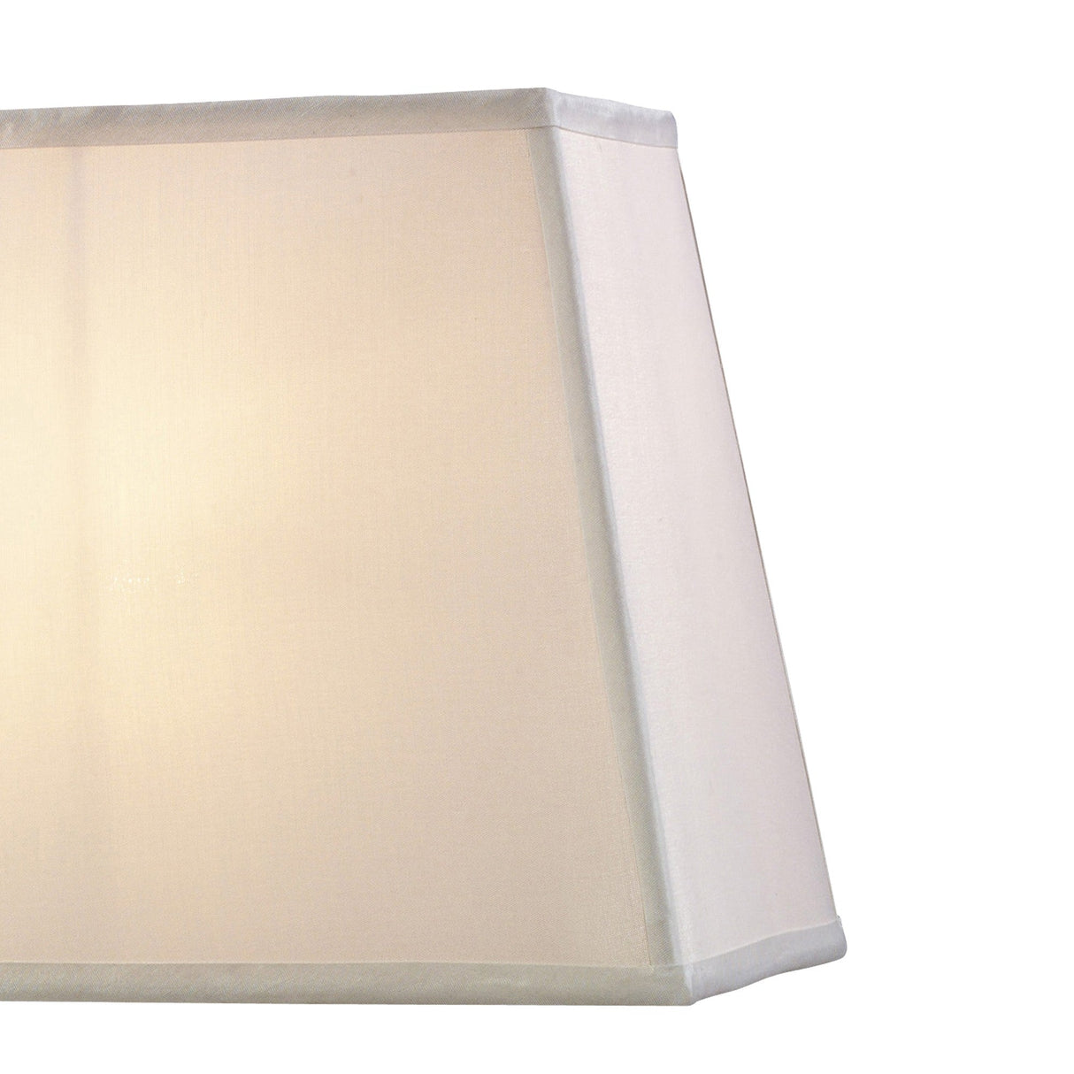 Maxine Rectangular Lampshade - White, 27/36cm x 24cm
