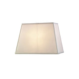 Maxine Rectangular Lampshade - White, 27/36cm x 24cm