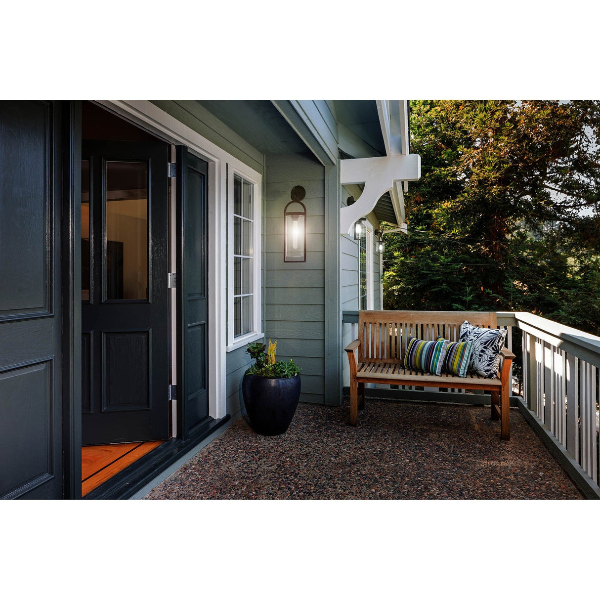 Maya 1 Light Small Outdoor Wall Light - Anthracite