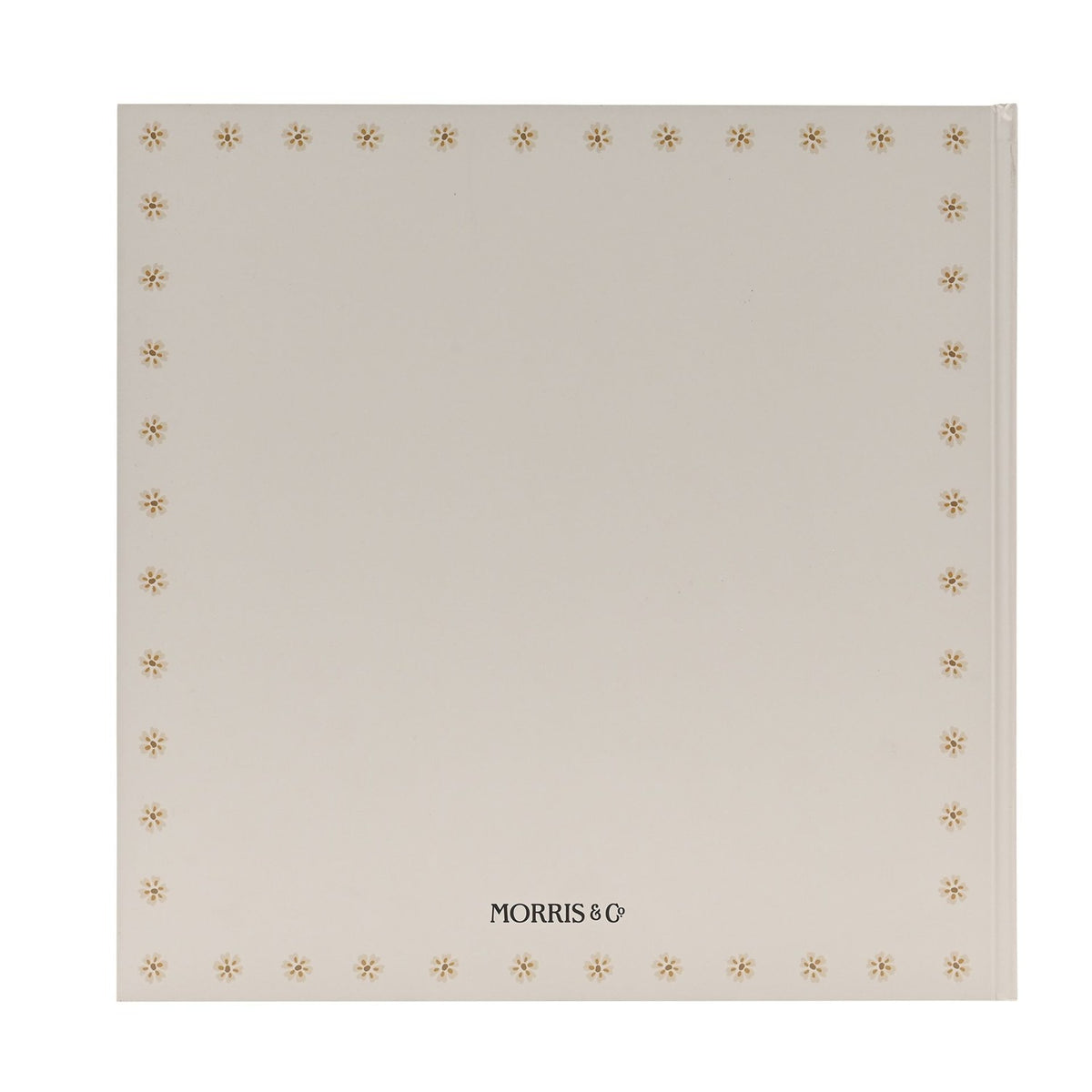 Square Floral Border Memories Linen Photo Album - Cream