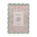 Baby Wiggle Floral Metal Photo Frame 7 x 5in - Light Blue
