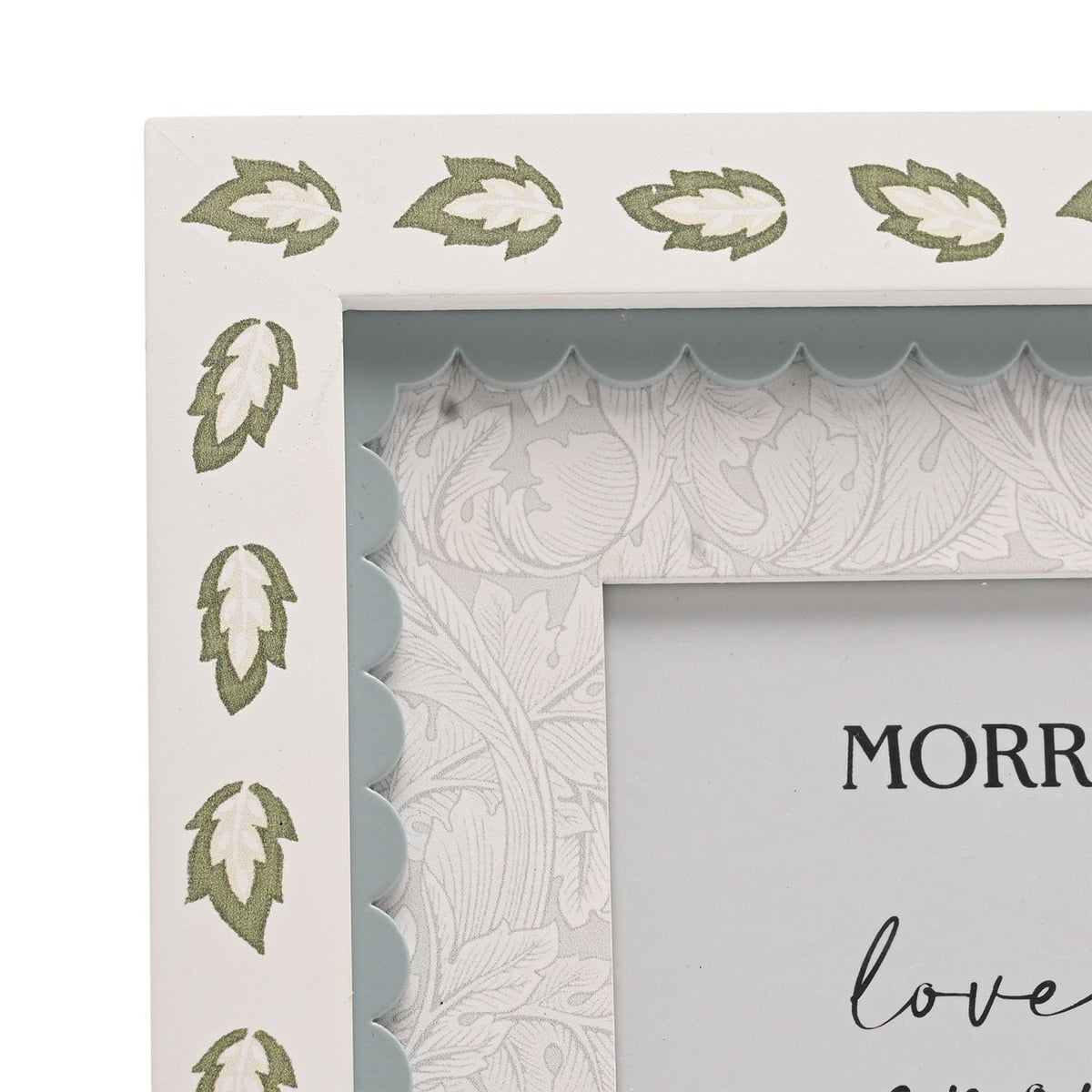 Baby Set of 2 Square Layer Metal Photo Frames 4 x 4in - White