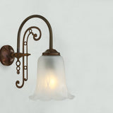 Medan Glass Swan Neck Wall Light