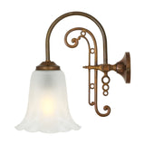Medan Glass Swan Neck Wall Light