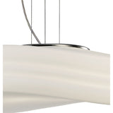 Mediterraneo 3 Light Frosted Glass Pendant Light – Polished Chrome