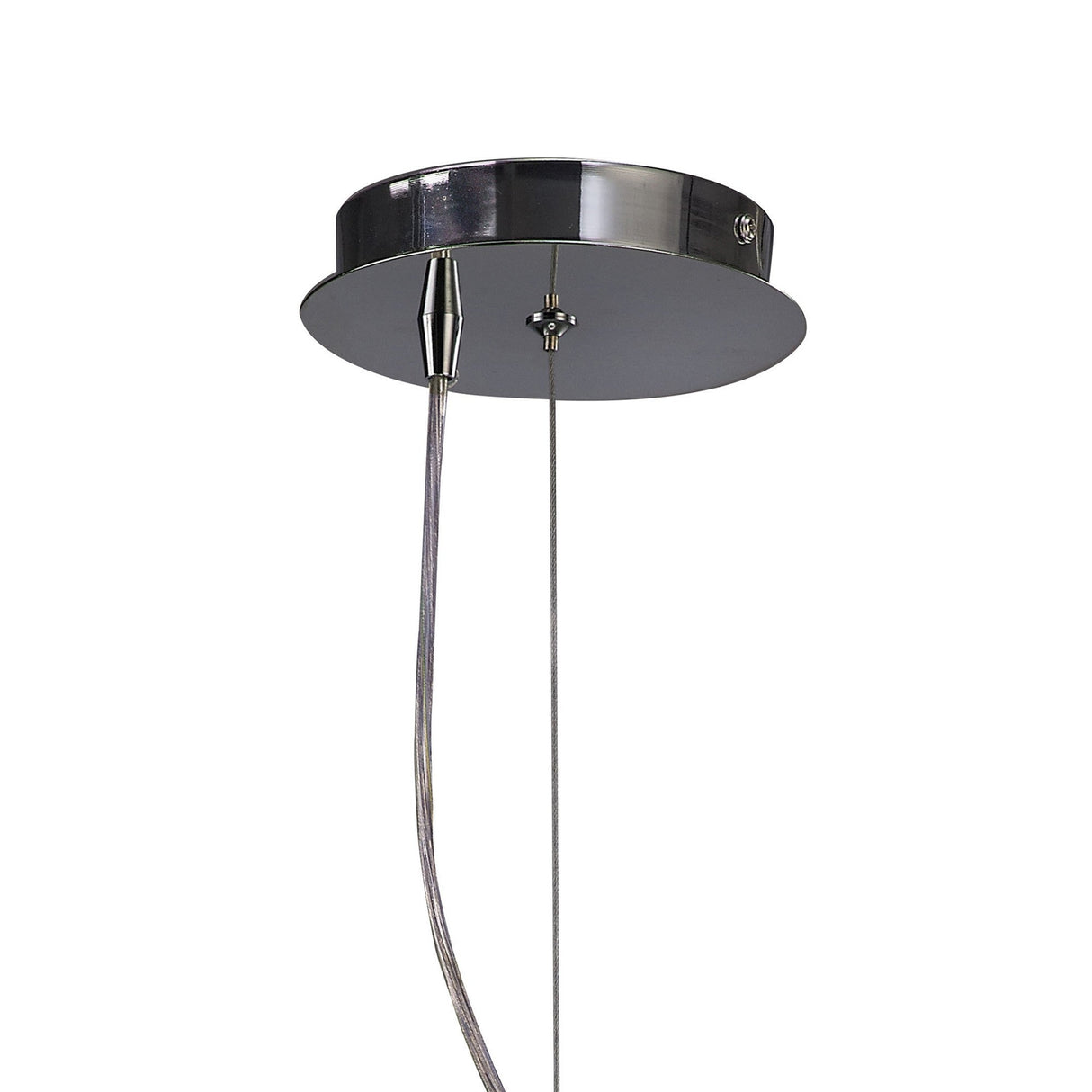 Mediterraneo Small 2 Light Frosted Glass Pendant Light – Polished Chrome