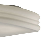 Mediterraneo 50cm 3 Light Glass Ceiling/Wall Light - White