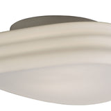 Mediterraneo 37cm 2 Light Glass Ceiling/Wall Light - White