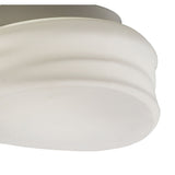 Mediterraneo 22cm 2 Light Glass Ceiling/Wall Light - White