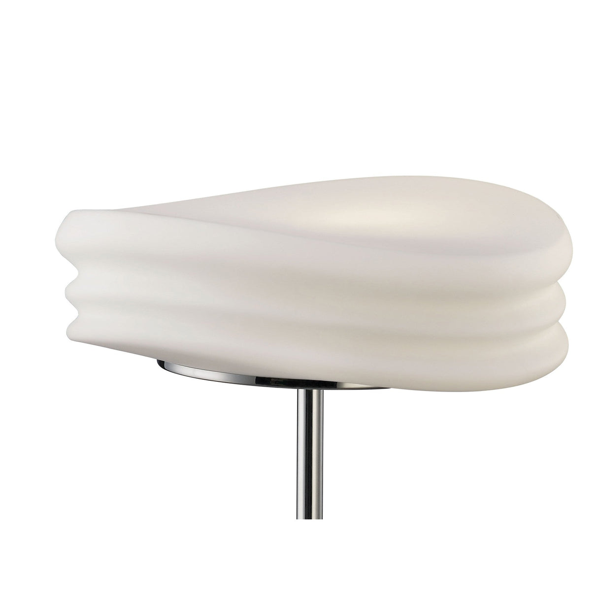 Mediterraneo Large 2 Light Frosted Glass Table Lamp - Polished Chrome