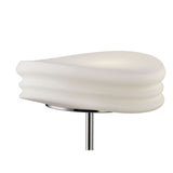 Mediterraneo Large 2 Light Frosted Glass Table Lamp - Polished Chrome