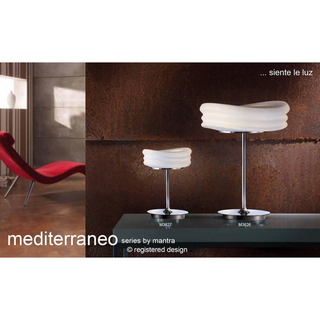 Mediterraneo Large 2 Light Frosted Glass Table Lamp - Polished Chrome