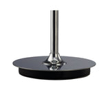 Mediterraneo Small 2 Light Frosted Glass Table Lamp - Polished Chrome