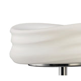 Mediterraneo Small 2 Light Frosted Glass Table Lamp - Polished Chrome