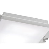 Melbourne LED Frosted Glass Flush Ceiling Light 15W 3000K - Chrome