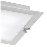 Melbourne LED Frosted Glass Flush Ceiling Light 15W 3000K - Chrome