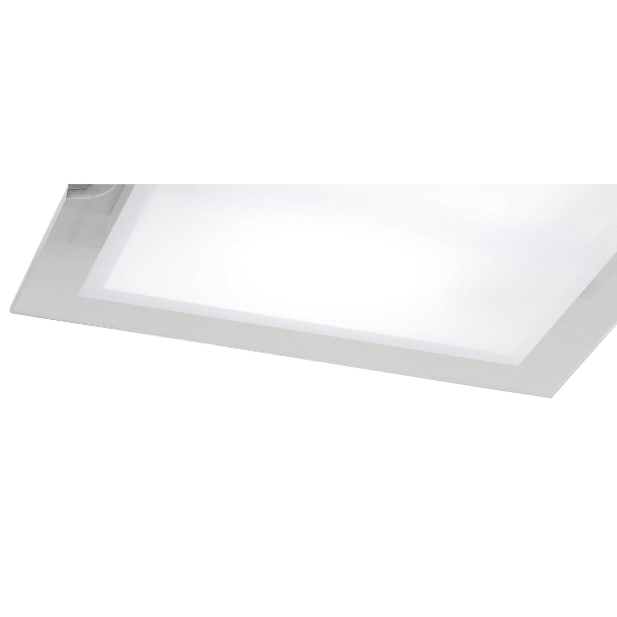 Melbourne LED Frosted Glass Flush Ceiling Light 15W 3000K - Chrome