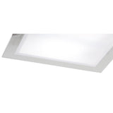 Melbourne LED Frosted Glass Flush Ceiling Light 15W 3000K - Chrome