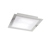 Melbourne LED Frosted Glass Flush Ceiling Light 15W 3000K - Chrome