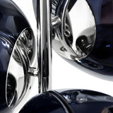 Lava 4 Light LED Chandelier - Smoked Blue