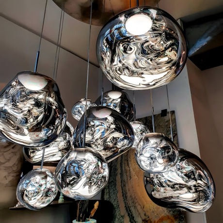 Lava Large LED Pendant Light - Silver